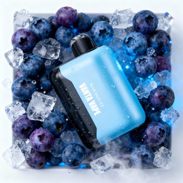 Second image of Vanta Vape Pulse X Disposable Vape Device - Blue Raspberry Ice
